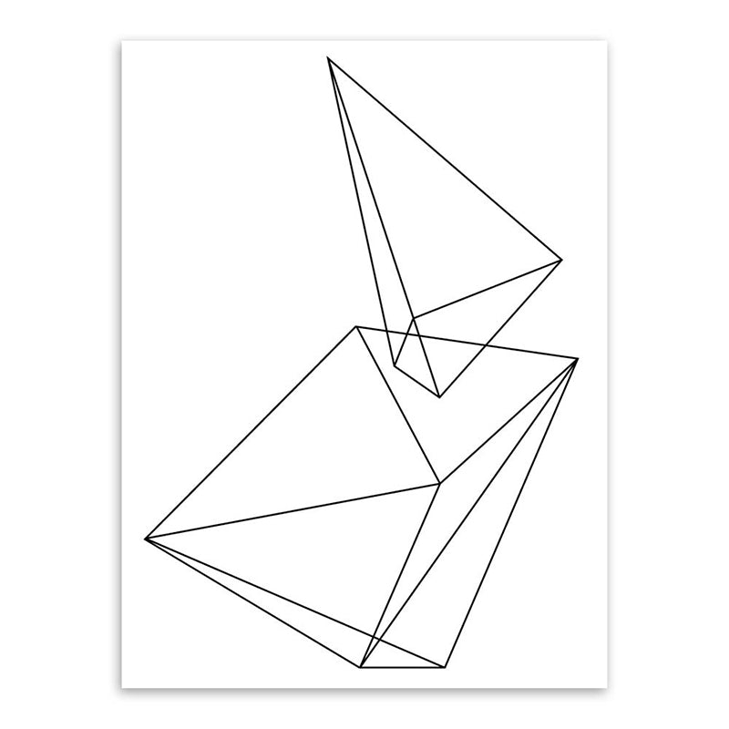 Vivolux | Weiße verschiedene geometrische Muster Kunst Texturiertes Gemälde für Schlafzimmer, mehrere Größen verfügbar