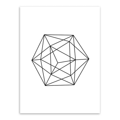 Vivolux | Weiße verschiedene geometrische Muster Kunst Texturiertes Gemälde für Schlafzimmer, mehrere Größen verfügbar