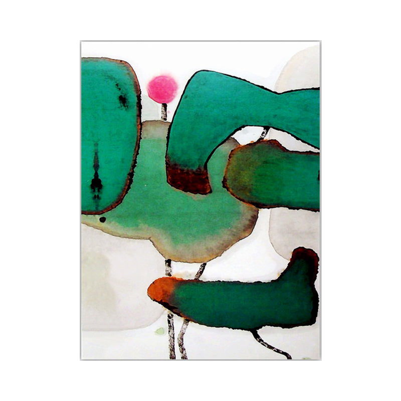 Vivolux | Chinesische Lotusmalerei Leinwandkunst Helle Farbige Blumen Wanddekoration für die Inneneinrichtung des Hauses