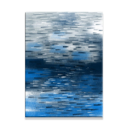 Vivolux | Schöne abstrakte Kunst Malerei für die Wohnraum Innen Pinselstrich Wand Dekor in Blau