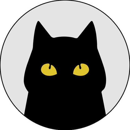 Vivolux | Grau Kinderzimmer Teppich Kinder Tier Katze Lustiger Ausdruck Muster Teppich Polyester Fleckenresistenter Teppich