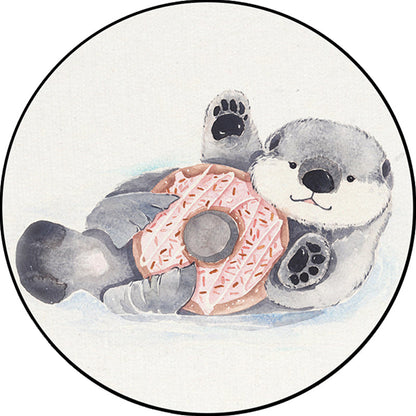 Vivolux | Kinder Schlafzimmer Teppich in Weiß Tier Fuchs Koala Alpaka Druck Teppich Polyester Haustierfreundlich Waschbarer Bereich Teppich