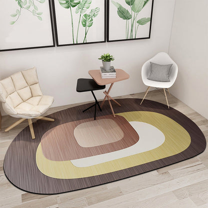 Vivolux | Contemporary Modern Irreguliere Teppich in Schwarz und Grün Farbkblockdruck Bereich Teppich Polyester rutschfest Teppich für Heimdekoration