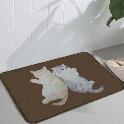 Vivolux | Kinderen Kinderkamer Tapijt in Bruin Dier Katzijn Print Tapijt Polyester Antislip Wasbaar Gebied Tapijt