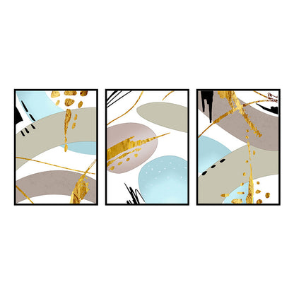 Vivolux | Abstract Print Wandkunst Set Pastellfarben Leinwand Wanddekor für Wohnzimmer, Texturiert