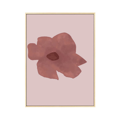 Vivolux | Nordic Blossom Wandkunst Leinwand Texturiertes rotes Gemälde für das Wohnzimmer (Mehrere Größenoptionen)