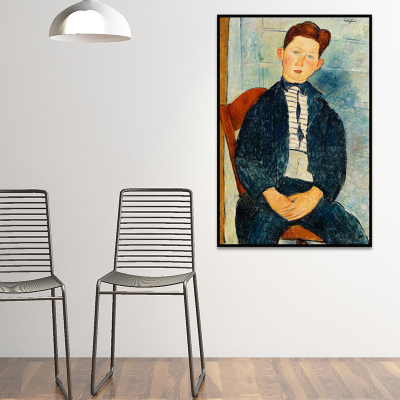 Vivolux | Ölmalerei Porträt Leinwand Texturiert Traditionelle Wohnzimmer Wandkunst in Dunkler Farbe