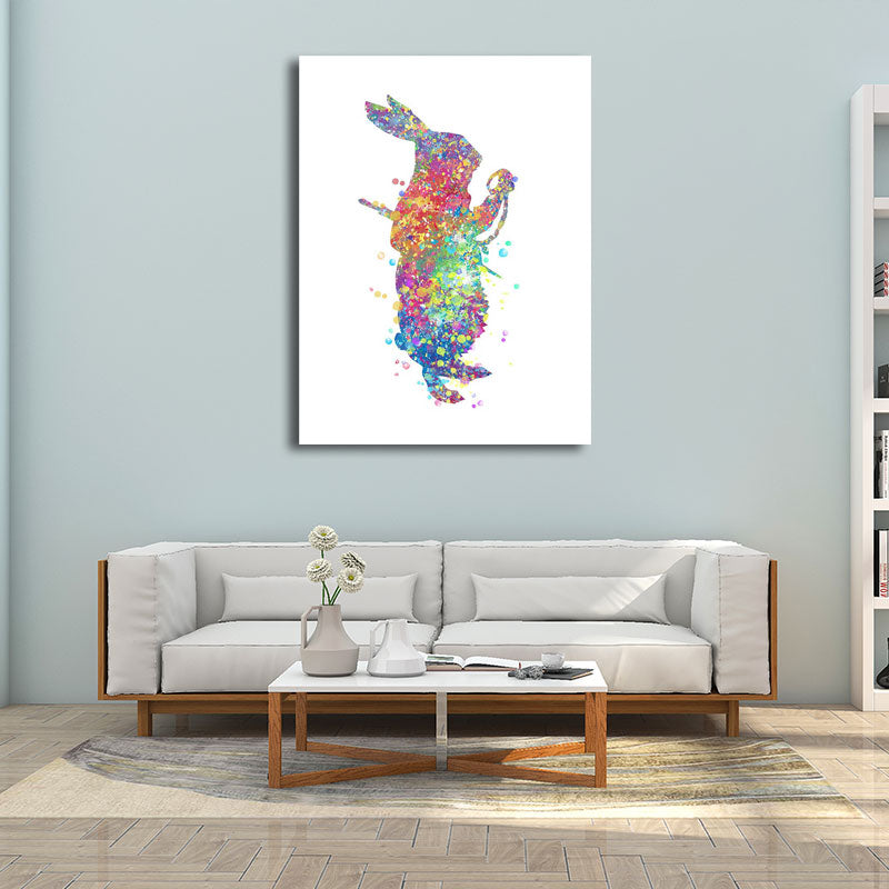 Vivolux | Kids Style Tänzer Leinwandkunst Mehrfarbige Texturierte Wanddekoration für das Wohnzimmer