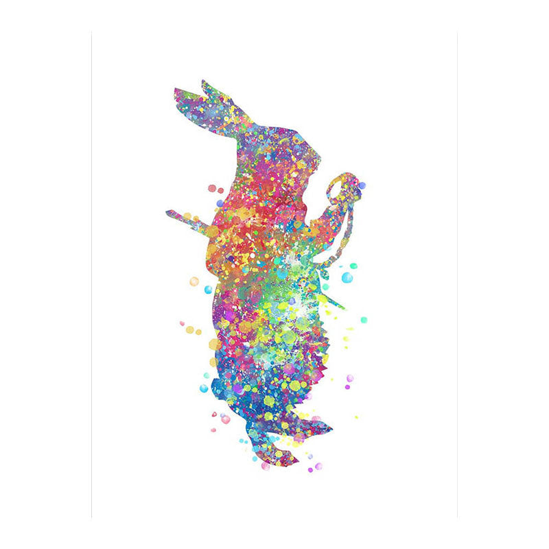 Vivolux | Kids Style Tänzer Leinwandkunst Mehrfarbige Texturierte Wanddekoration für das Wohnzimmer