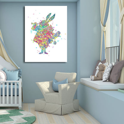 Vivolux | Kids Style Tänzer Leinwandkunst Mehrfarbige Texturierte Wanddekoration für das Wohnzimmer