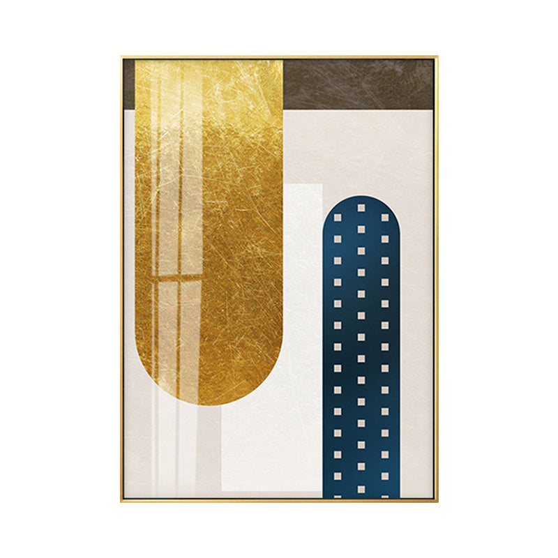 Vivolux | Geometry Leinwanddruck für das Wohnzimmer Abstrakte Wandkunst in dunkler Farbe, Texturiert