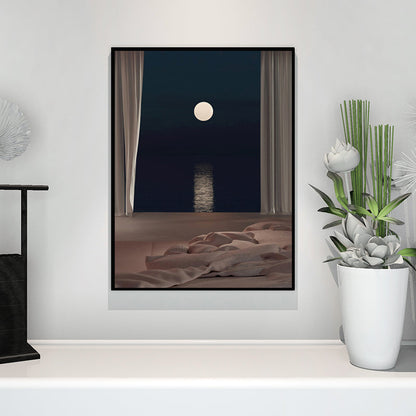 Vivolux | Nordische Landschaft-leinwanddruck Pastellfarbe Esszimmer Wandkunst Dekor, verschiedene Größen