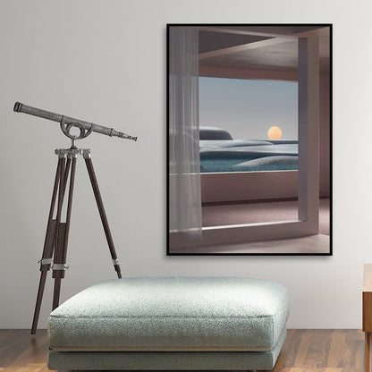 Vivolux | Nordische Landschaft-leinwanddruck Pastellfarbe Esszimmer Wandkunst Dekor, verschiedene Größen