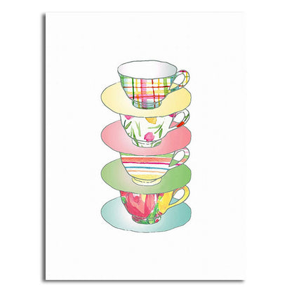 Vivolux | Blaue Utensilien Leinwandkunst Küchenware Nordic Texturierte Wanddekoration für das Esszimmer