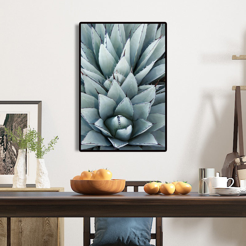 Vivolux | Modern Botanic Aloe Vera Leinwanddruck Pastellfarbe Strukturiert Wandkunst für Raum