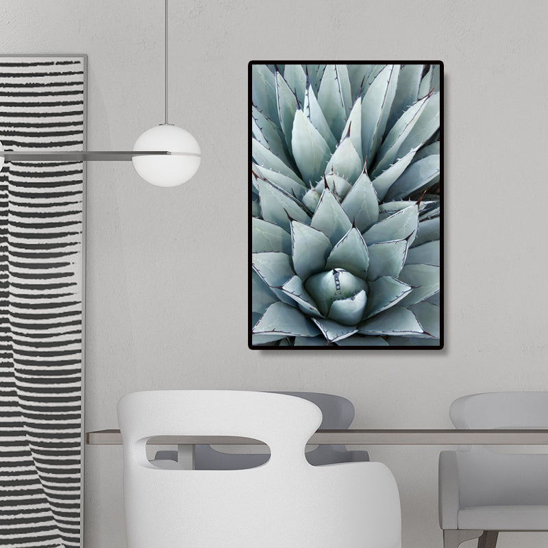 Vivolux | Modern Botanic Aloe Vera Leinwanddruck Pastellfarbe Strukturiert Wandkunst für Raum