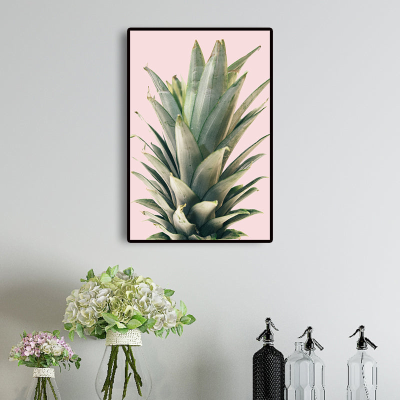 Vivolux | Modern Botanic Aloe Vera Leinwanddruck Pastellfarbe Strukturiert Wandkunst für Raum