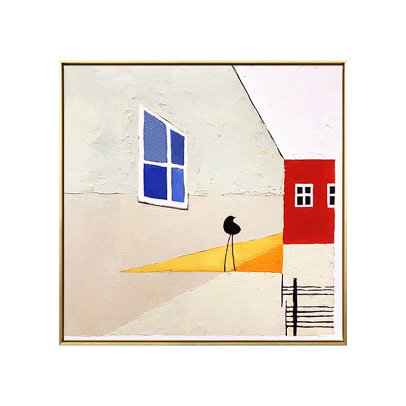 Vivolux | Zeitgenössischer Stil Geometrisches Muster Kunst in sanften Farben Texturierte Wanddekoration für Badezimmer