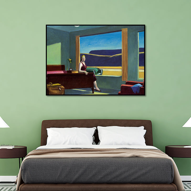 Vivolux | Texturiertes Edward Gemälde Kunstdruck Leinwand traditionelle Wanddekoration für das Wohnzimmer