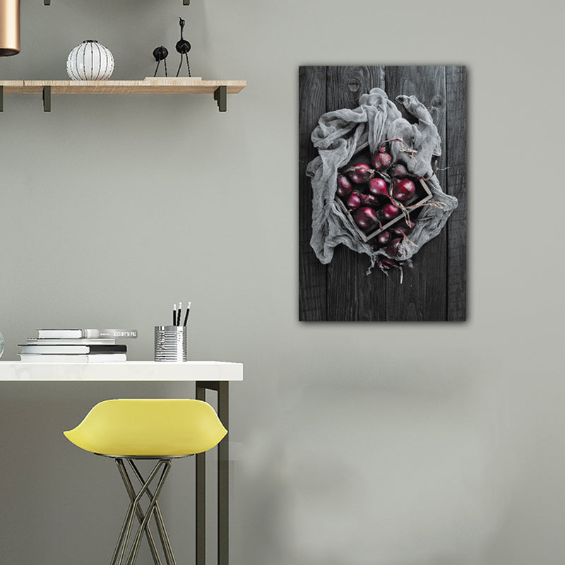 Vivolux | Foto Gedruckte Diät Leinwand Kunst Dunkle Farbe Moderne Stil Wanddekoration für Esszimmer