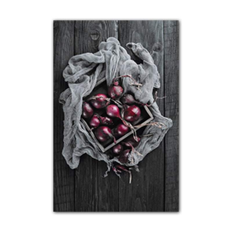 Vivolux | Foto Gedruckte Diät Leinwand Kunst Dunkle Farbe Moderne Stil Wanddekoration für Esszimmer