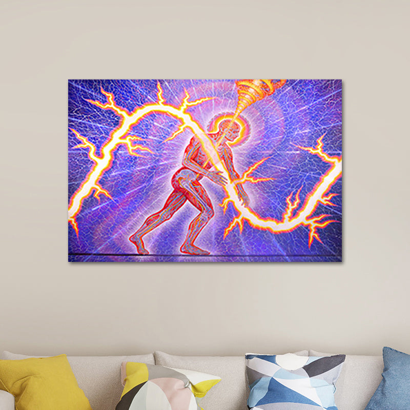Vivolux | Zachte kleur hedendaagse stijl canvas figuur portret wandkunst print voor eetkamer