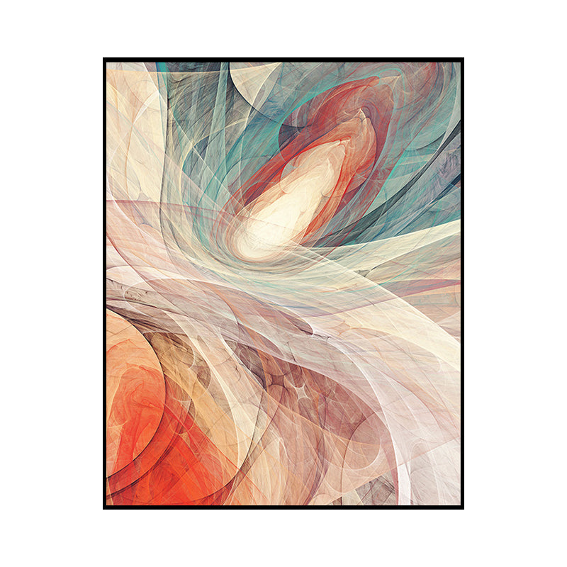 Vivolux | Abstract patroon wanddecoratie oranje canvas schilderij textuur, meerdere maatopties