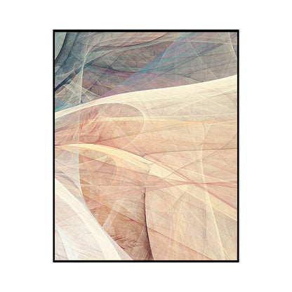 Vivolux | Abstract patroon wanddecoratie oranje canvas schilderij textuur, meerdere maatopties