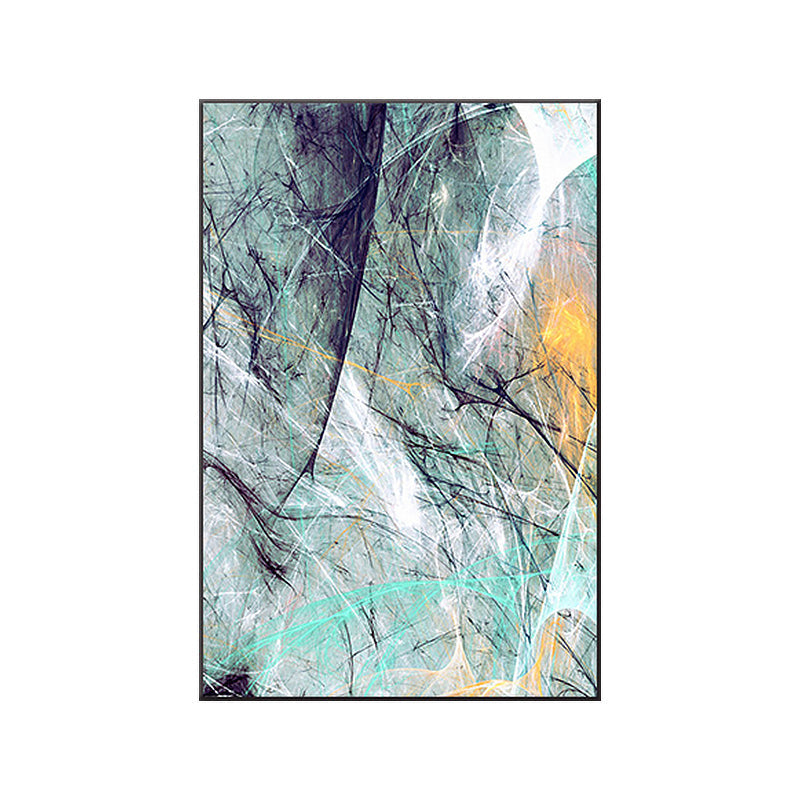 Vivolux | Groene Abstracte Wanddecoratie Textuur Moderne Slaapkamer Schilderij, Meerdere Maten Beschikbaar