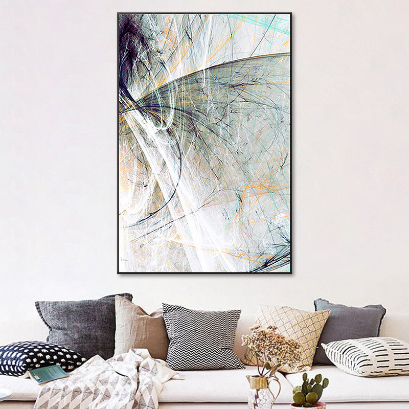 Vivolux | Groene Abstracte Wanddecoratie Textuur Moderne Slaapkamer Schilderij, Meerdere Maten Beschikbaar