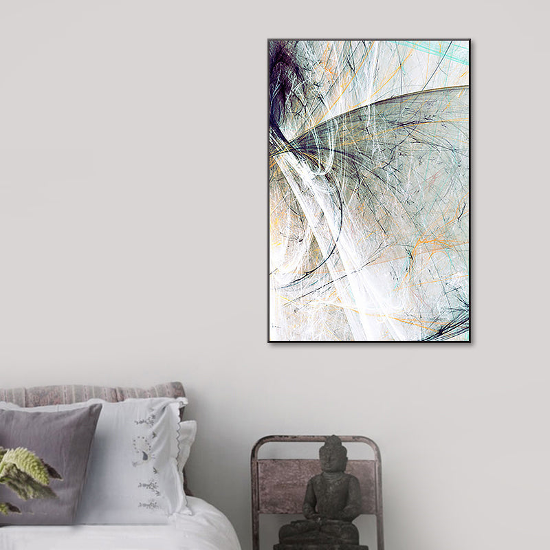 Vivolux | Groene Abstracte Wanddecoratie Textuur Moderne Slaapkamer Schilderij, Meerdere Maten Beschikbaar