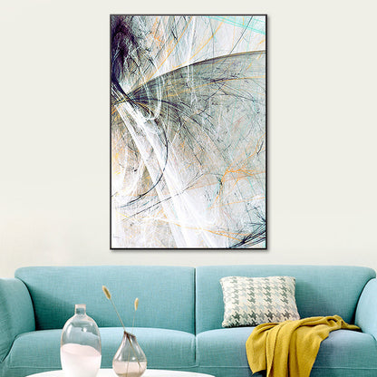 Vivolux | Groene Abstracte Wanddecoratie Textuur Moderne Slaapkamer Schilderij, Meerdere Maten Beschikbaar