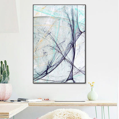 Vivolux | Groene Abstracte Wanddecoratie Textuur Moderne Slaapkamer Schilderij, Meerdere Maten Beschikbaar