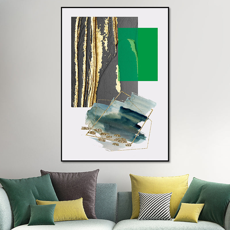 Vivolux | Abstracte Wandkunst Egel Textured Wrapped Canvas in Donker kleur voor Kamer