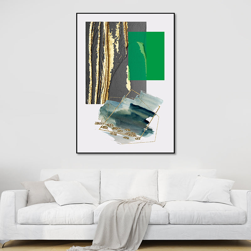 Vivolux | Abstracte Wandkunst Egel Textured Wrapped Canvas in Donker kleur voor Kamer