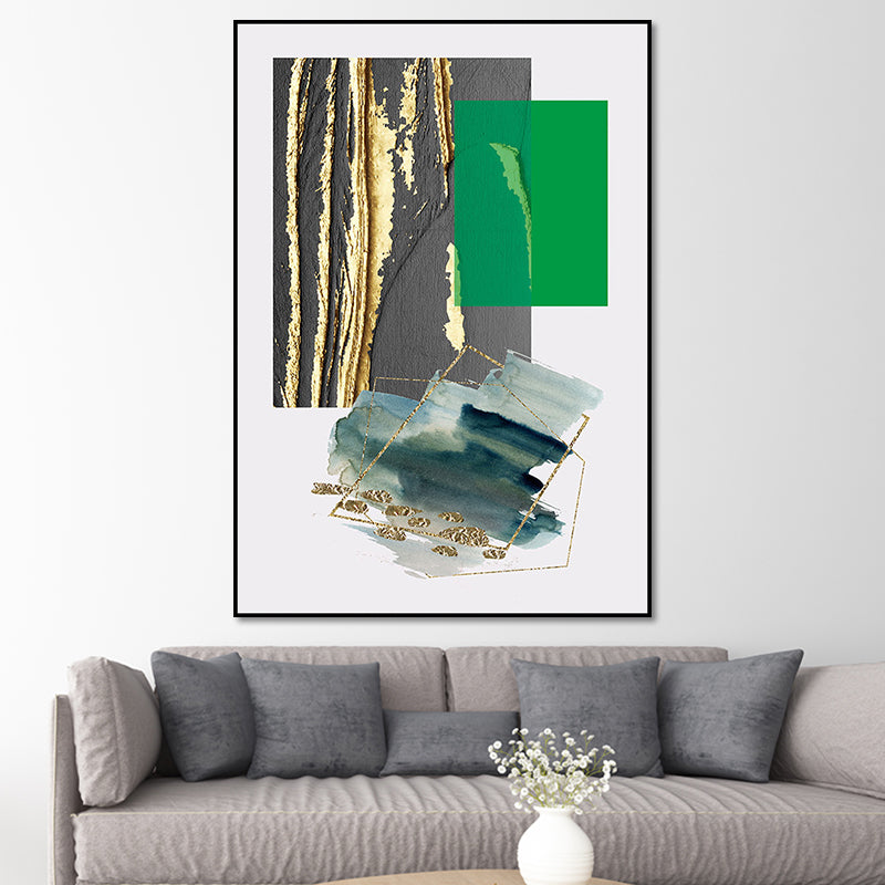 Vivolux | Abstracte Wandkunst Egel Textured Wrapped Canvas in Donker kleur voor Kamer