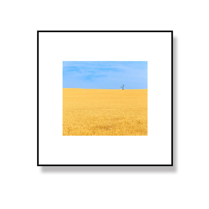 Vivolux | Leinwandtexturiertes Wanddekor Skandinavische Illustrierung Landschafts Kunstdruck in sanften Farben