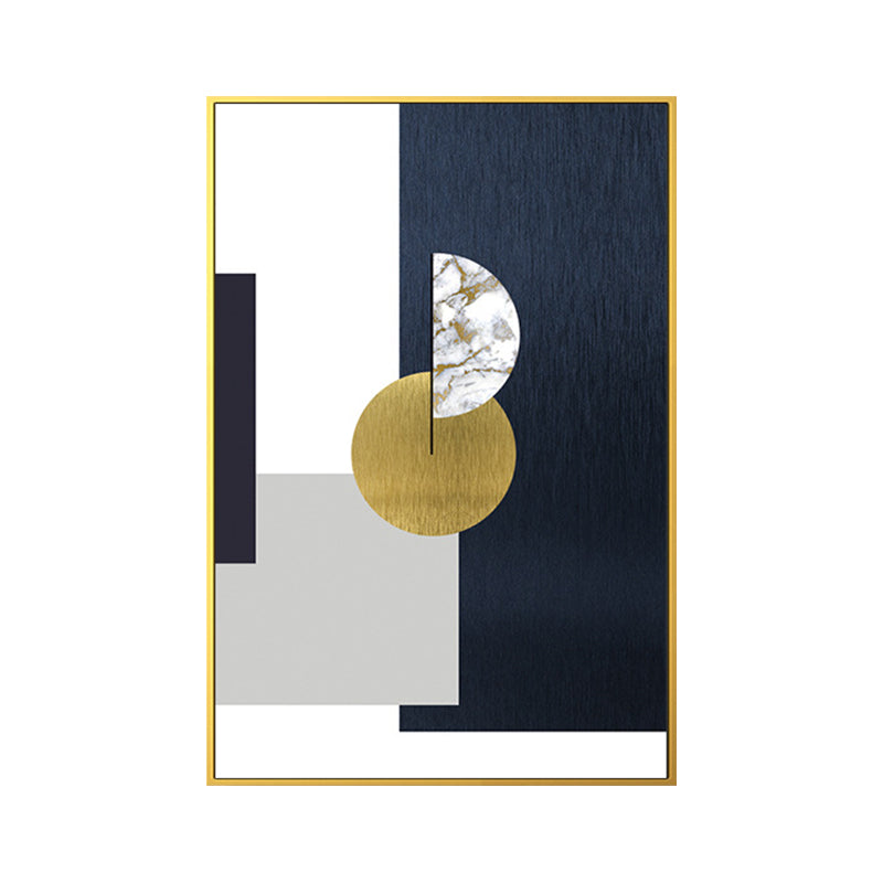 Vivolux | Geometrisches Muster Wandkunstdruck Nordisch Bezaubernde abstrakte Wanddekoration in dunkler Farbe