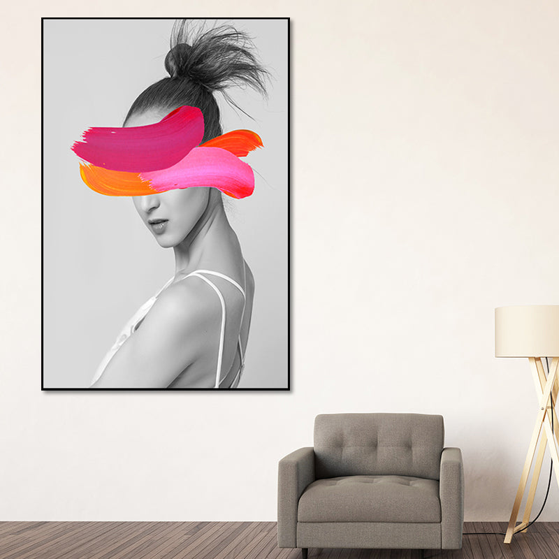 Vivolux | Texturiertes Frauenfiguren-Kunstdruck-Canvas Modern Stilvolle Wanddekoration für Zuhause