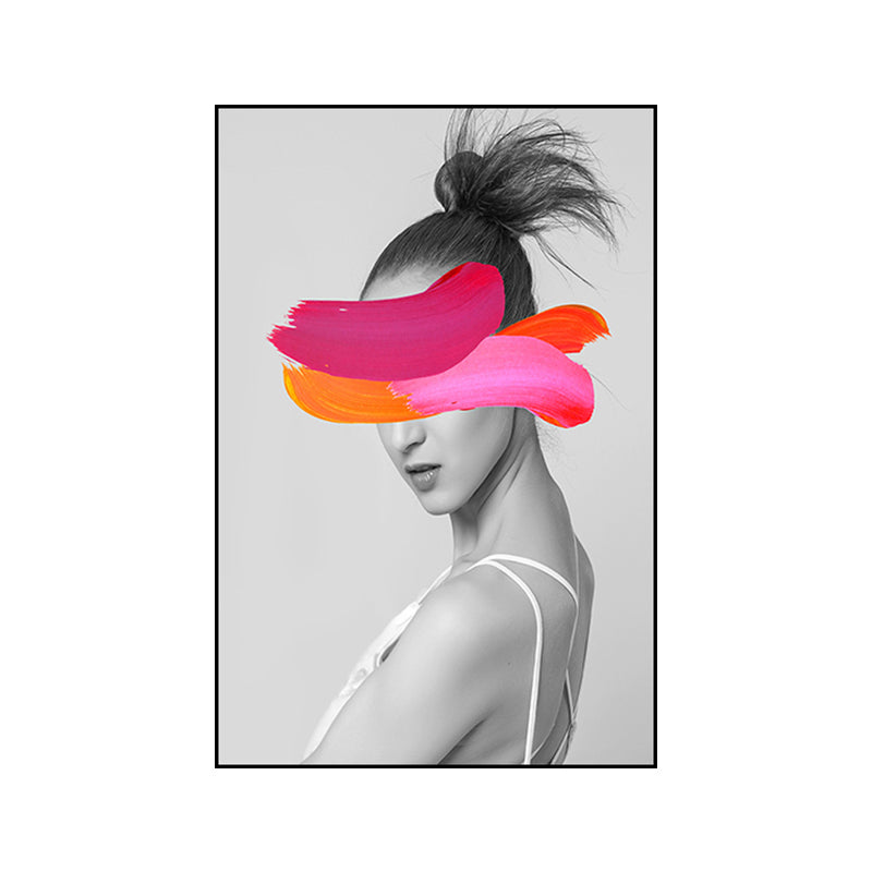 Vivolux | Texturiertes Frauenfiguren-Kunstdruck-Canvas Modern Stilvolle Wanddekoration für Zuhause