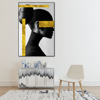Vivolux | Texturiertes Frauenfiguren-Kunstdruck-Canvas Modern Stilvolle Wanddekoration für Zuhause