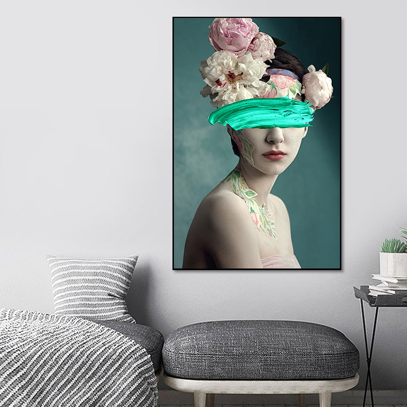 Vivolux | Texturiertes Frauenfiguren-Kunstdruck-Canvas Modern Stilvolle Wanddekoration für Zuhause