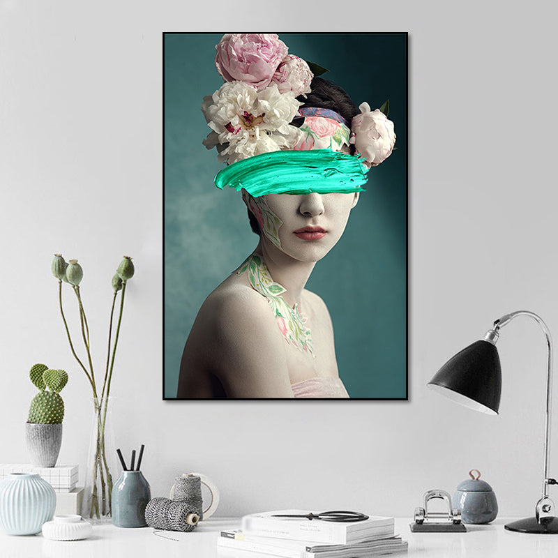 Vivolux | Texturiertes Frauenfiguren-Kunstdruck-Canvas Modern Stilvolle Wanddekoration für Zuhause