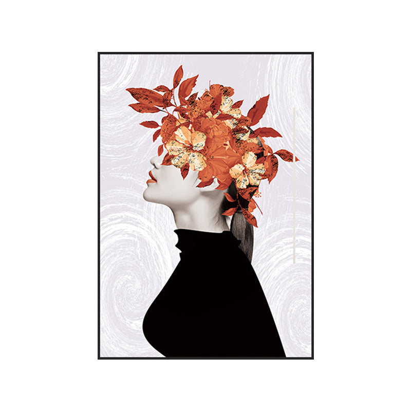 Vivolux | Elegante Frauen Druck Leinwand Wandkunst für das Mädchenzimmer, Pastellfarbe, strukturierte Gestaltung