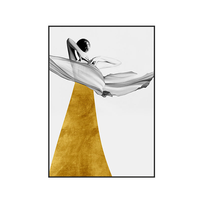 Vivolux | Elegante Frauen Druck Leinwand Wandkunst für das Mädchenzimmer, Pastellfarbe, strukturierte Gestaltung