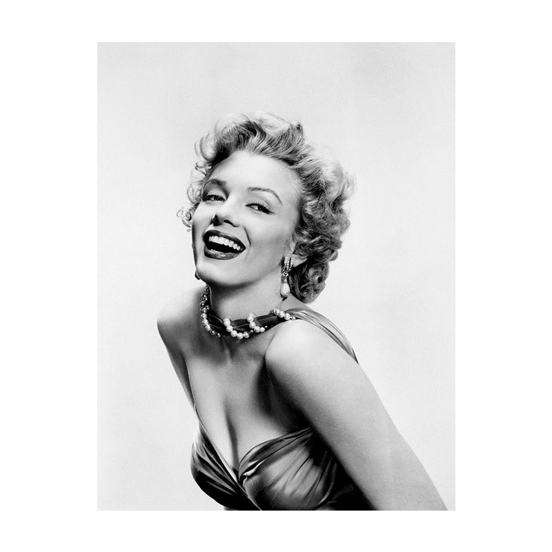 Vivolux | Foto Druck Marilyn Monroe Leinwand Retro Klassisch Superstar Wandkunst in Schwarz und Weiß