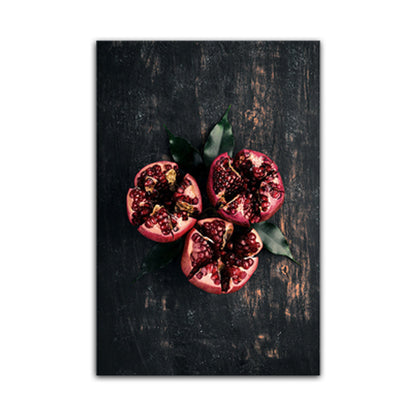 Vivolux | Foto van Food Making Canvasprint Hedendaagse Textuur Keukenwandkunst, Donkere Kleur