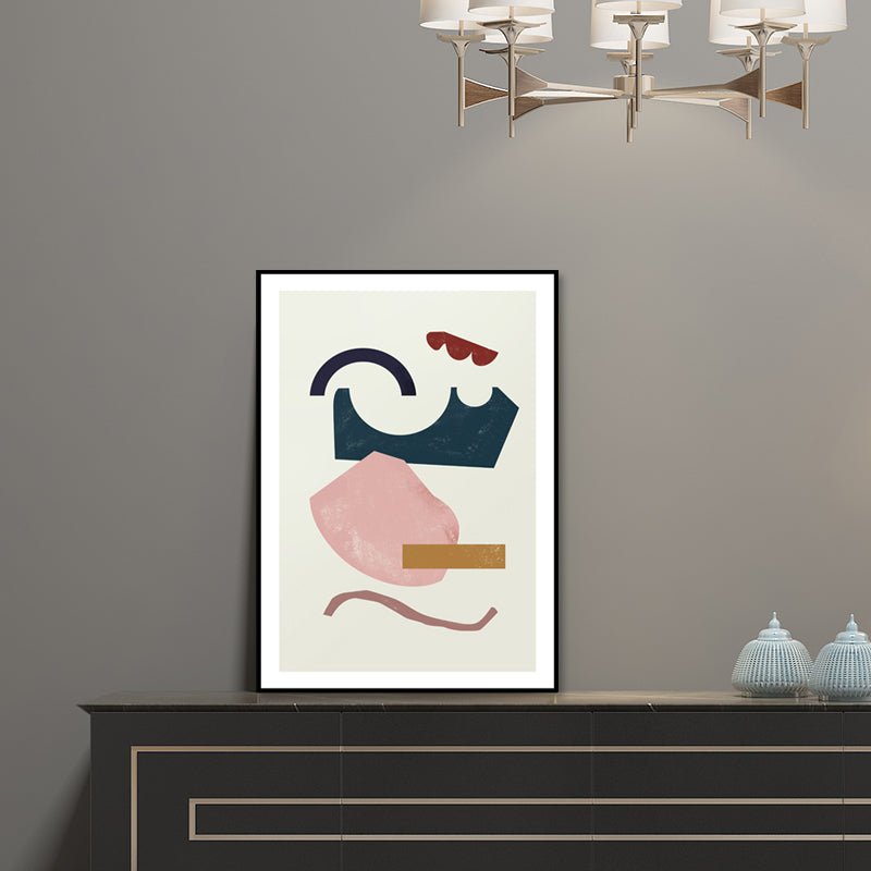 Vivolux | Morandi Abstrakte Wanddekoration Nordic Texturiertes Leinwanddruck in Sanften Farben für Flur