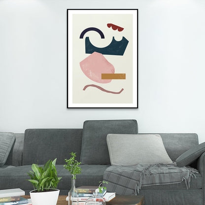 Vivolux | Morandi Abstrakte Wanddekoration Nordic Texturiertes Leinwanddruck in Sanften Farben für Flur