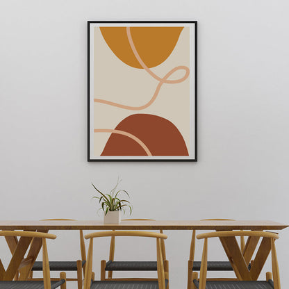 Vivolux | Leinwand Texturiertes Gemälde Nordische Illustrationen Geometrische Wanddekoration für das Wohnzimmer